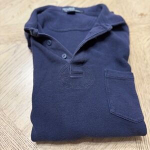Polo‎ Ralph Lauren Mens XL Blue Long Sleeve Polo Shirt Top